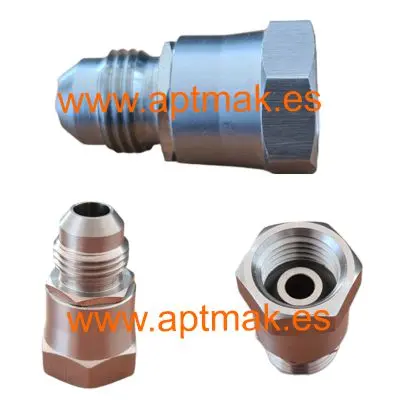 ADAPTADOR MACHO KREMLIN 1/2" JIC  A HEMBRA 1/4" GAS