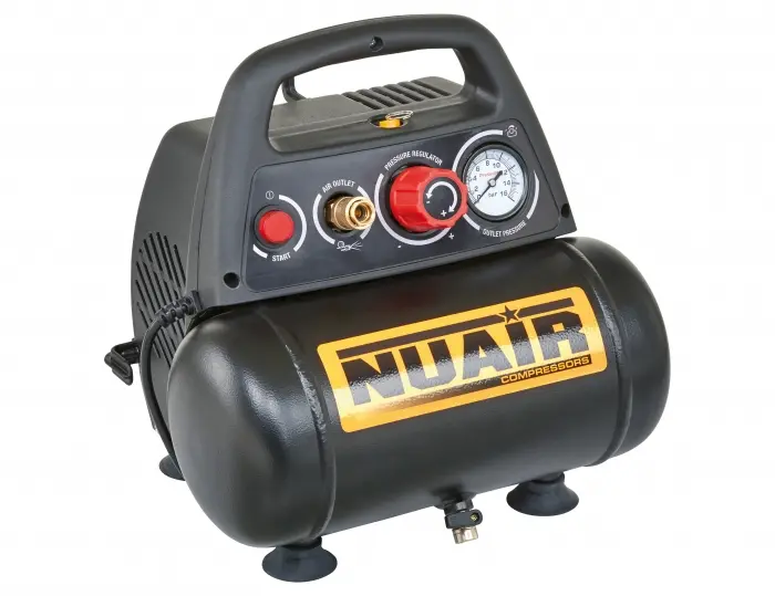 COMPRESOR PISTON PORTATIL 1,5 HP CALDERA 6 L SIN ACEITE NEW VENTO