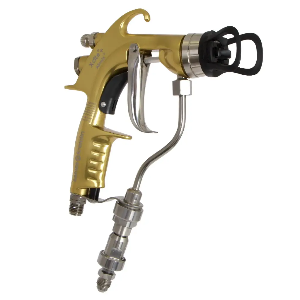 PISTOLA XCITE 120 BAR CON RACORD GIRATORIO, CABEZAL VX24 KHVLP SIN BOQUILLA
