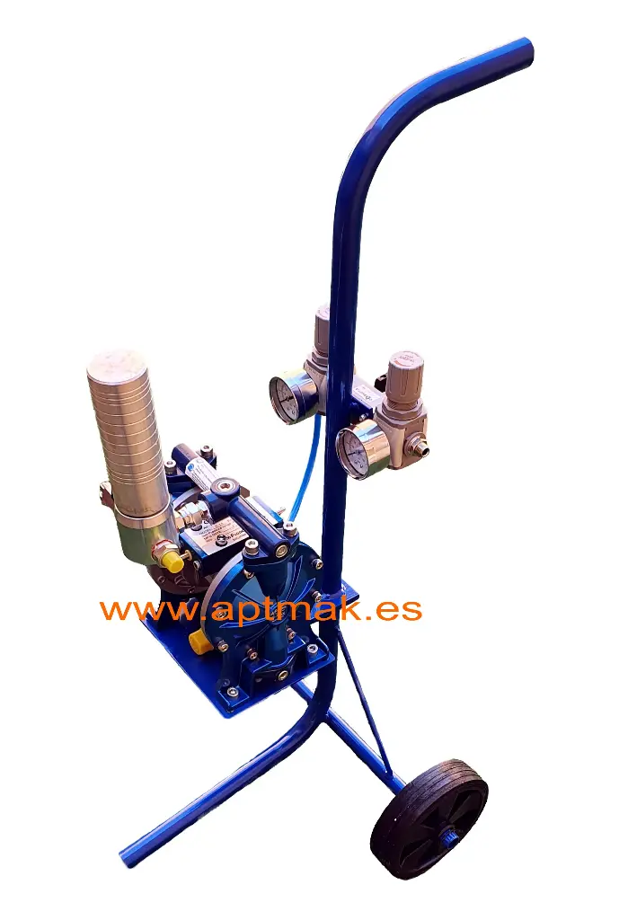 EQUIPO AEROGRAFICO DOBLE MEMBRANA VS-36 CON FILTRO PULMON. 