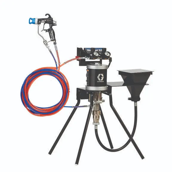 EQUIPO PISTON NEUMATICO MINI MERKUR 30:1 COMPLETO CON PISTOLA PERFORMANCE Y BOQUILLA DEPOSITO 2 LITROS