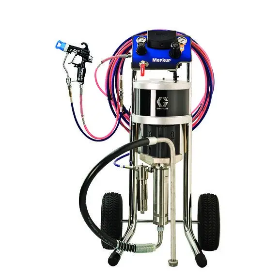 EQUIPO PISTON  GRACO MERKUR 45:1 4.5L/MIN EN CARRO PISTOLA PERFORMAA 50 COMPLETO